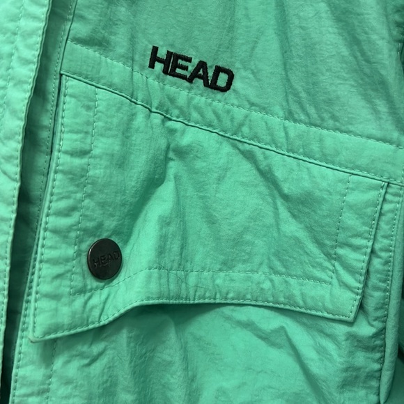 HEAD Ski Jacket Green Insulated Zip Snap Closure Pockets Winter Sports Womens - Picture 4 of 16